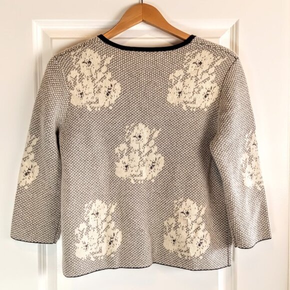 Classiques Entier Navy Blue Alpaca Mohair Cardigan Sweater - Picture 2 of 6